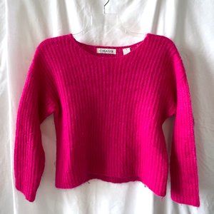 Chaus Fuzzy Pink Pullover Sweater, Size Small, Excellent Condition!
